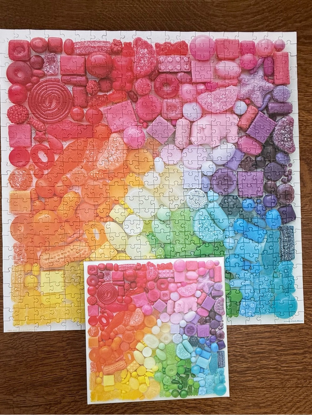 Genuine Fred Sugar Spectrum 500 Piece Puzzle Complete Emily Blincoe